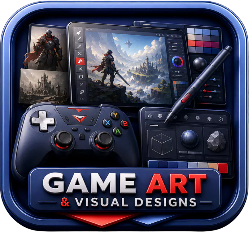 Game art and visual design service icon on The D-Zine Studio homepage for immersive game visuals
