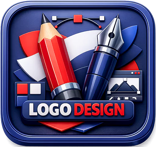 Logo design service icon on The D-Zine Studio homepage representing custom brand logo creation